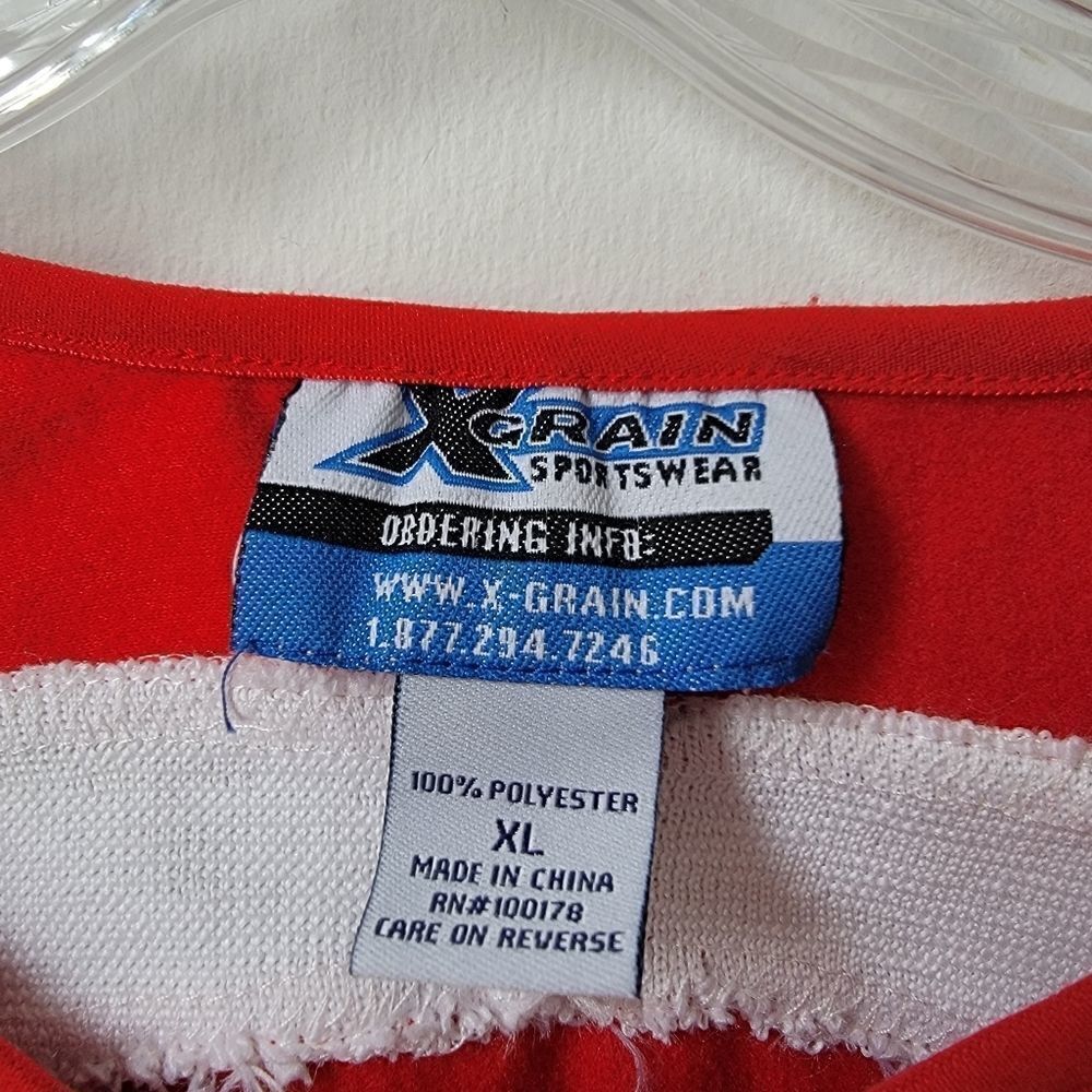Rockets FOOTBALL High School Athletic Shirt Cardinals Football Red Size XL - Picture 3 of 6